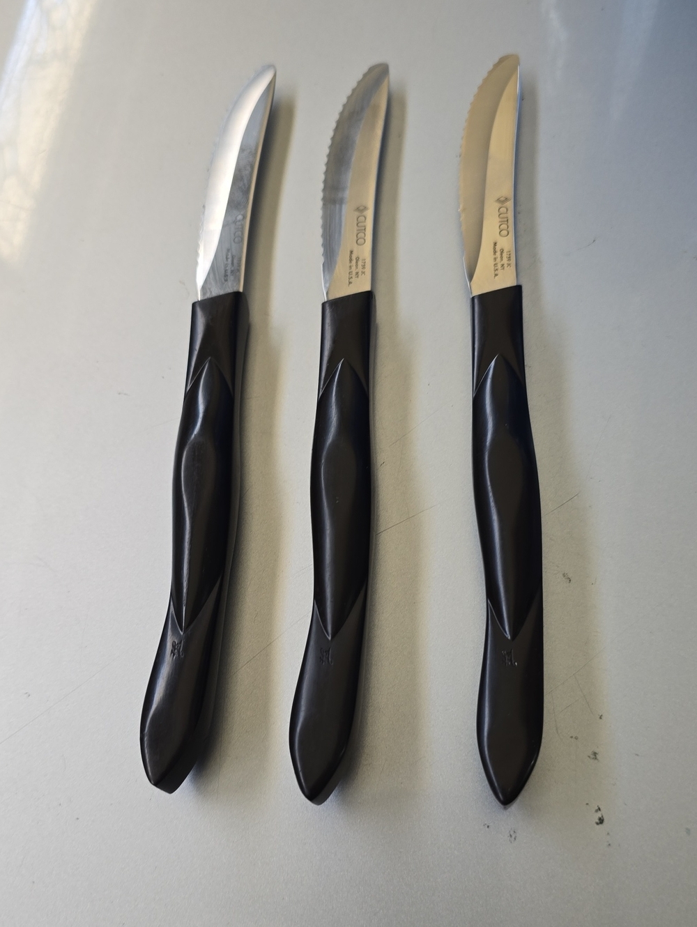 Cutco Stainless Steel Steak Knives - Set of 3